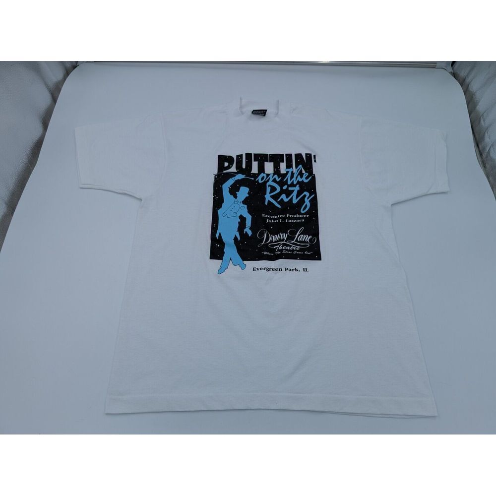 Puttin On The Ritz‎ Drury Lane Theatre Chicago Theater Shirt Men's Large VTG 90s